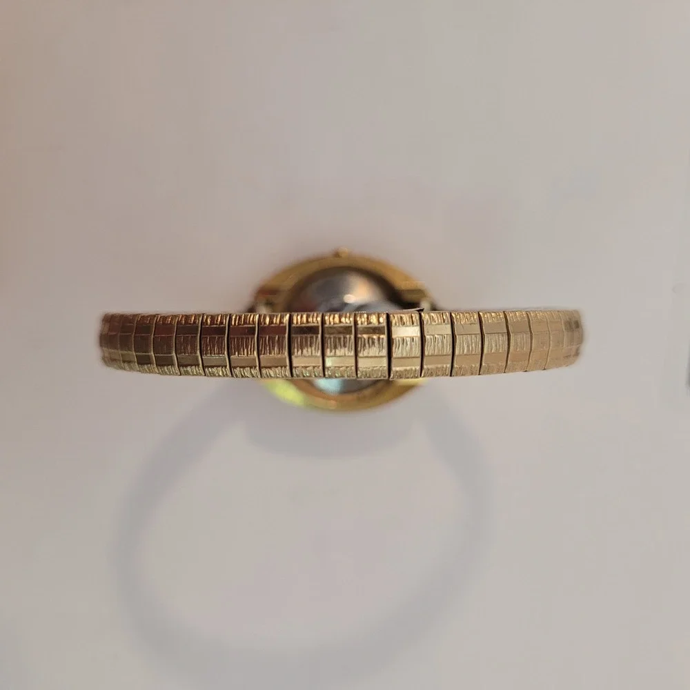 Timex Electric‎ Watch Women Gold Filled Tone Oval Vintage Expansion Band